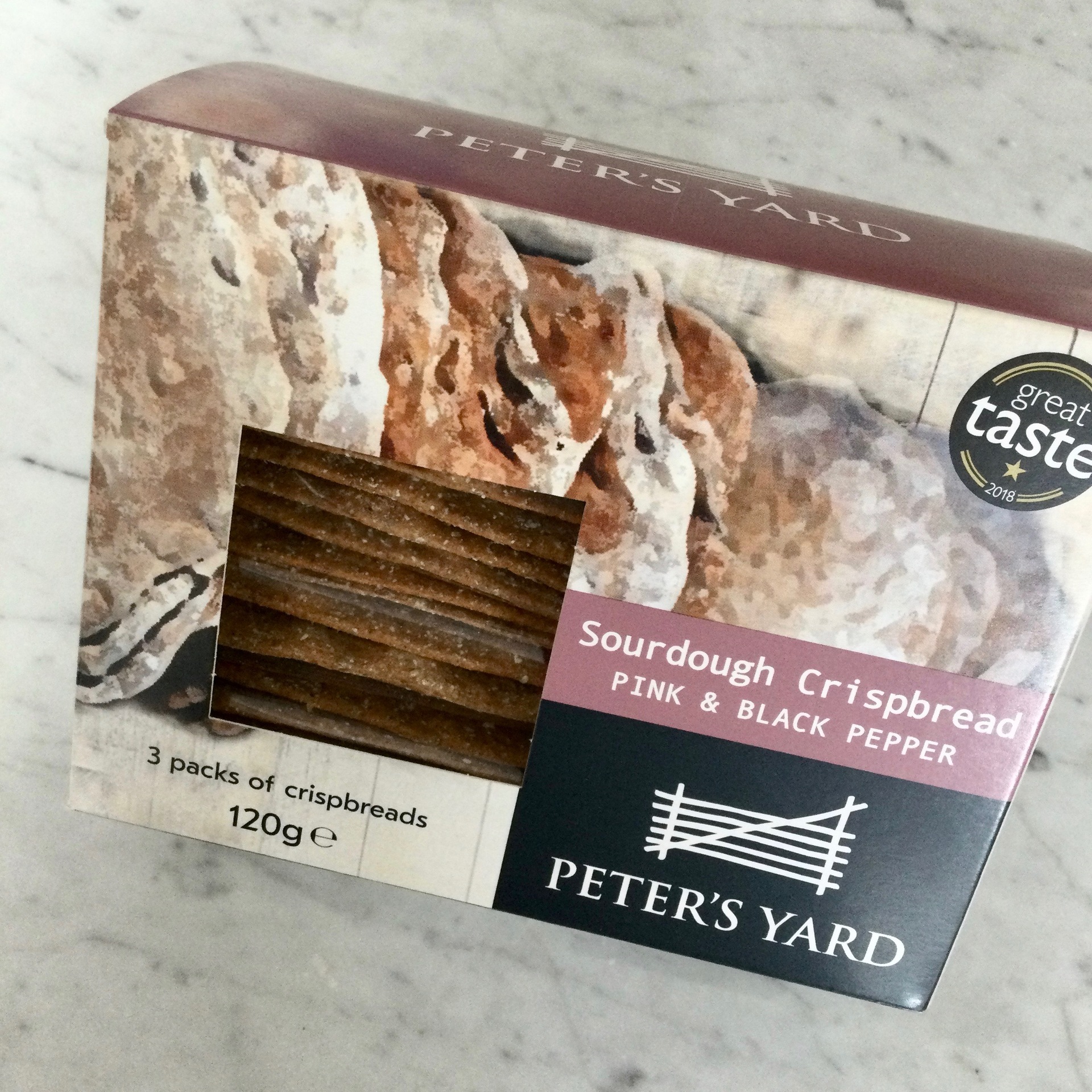 Pink & Black Pepper Sourdough Crispbread