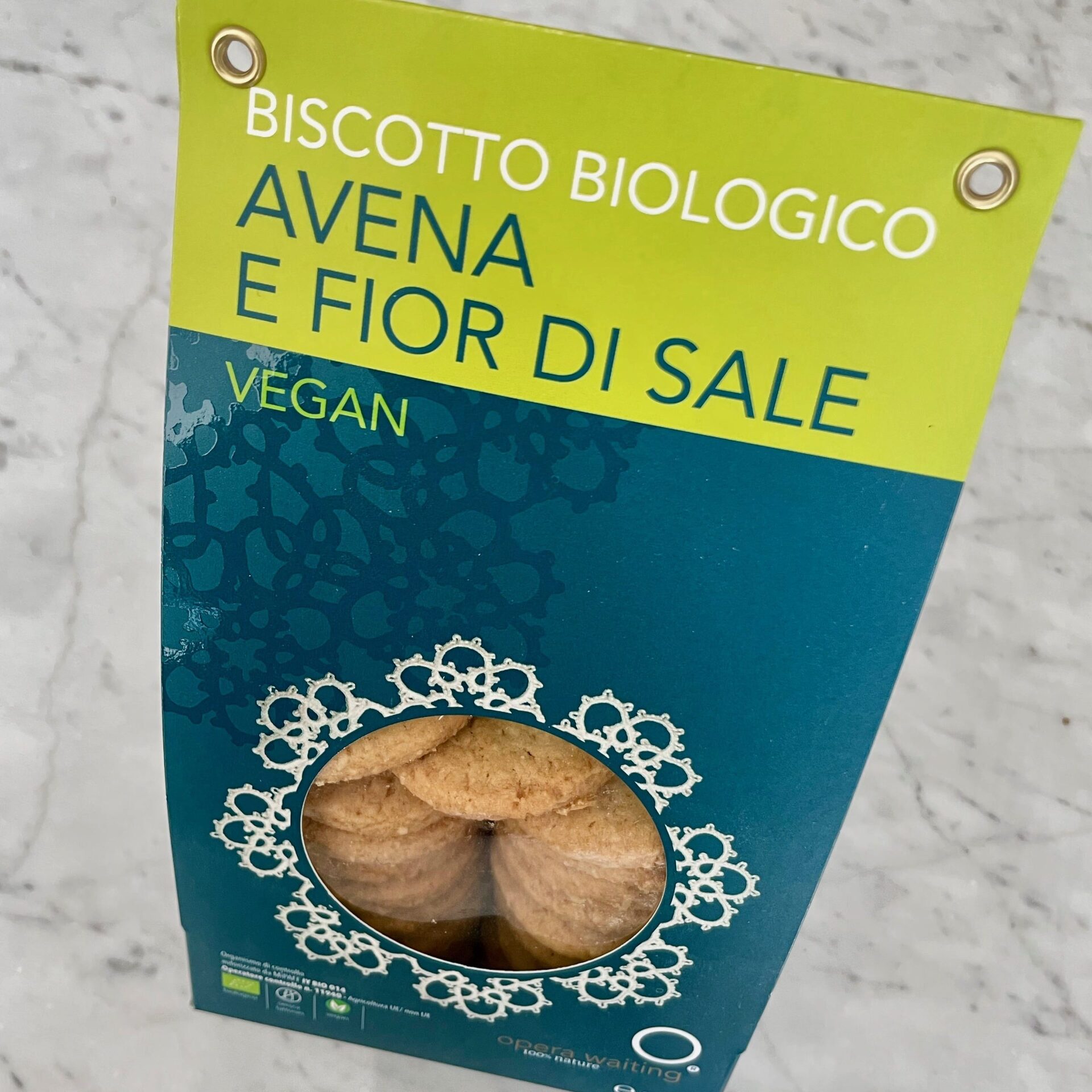 Oat and Fleur de Sel Organic Vegan Biscuits