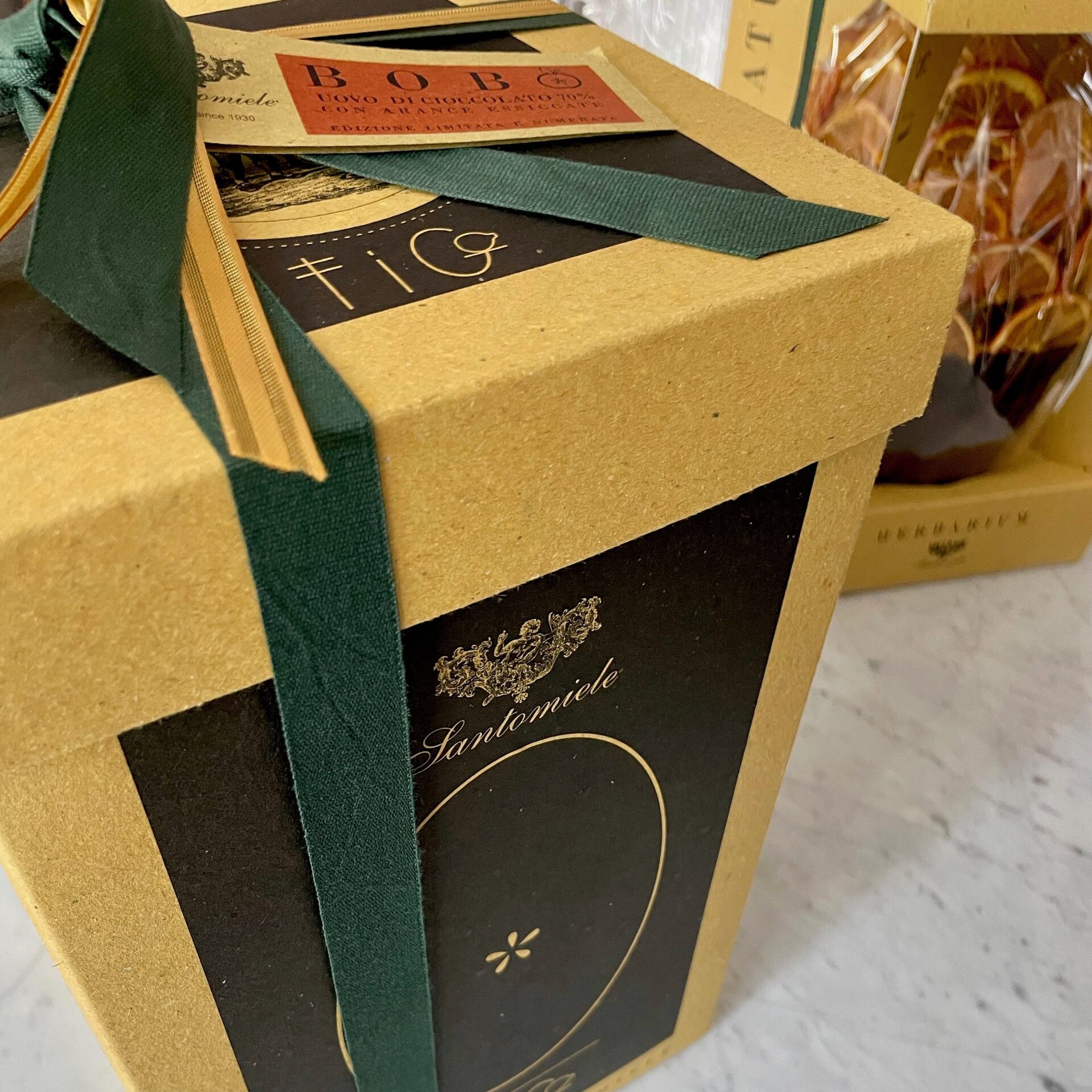 Dark Chocolate Easter Egg with Dried Orange Slices