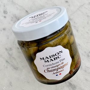 Cornichons Fins [Fine Gherkins] in Champagne-Ardennes Vinegar